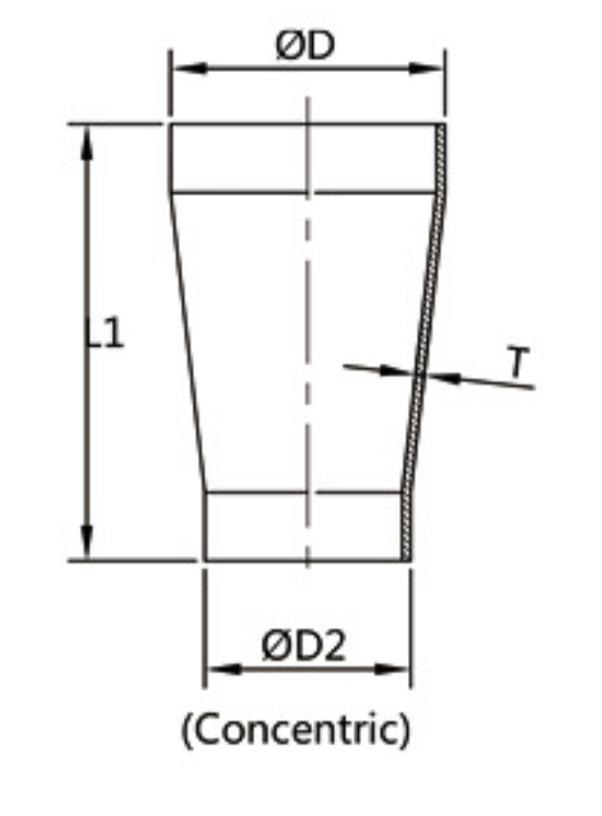 DT -4.1.3-1a Automatic Tube Weld Concentric and Eccentric Reducer