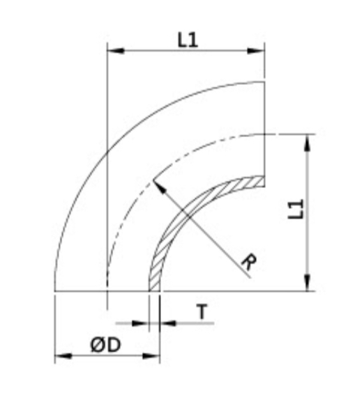 90° Weld Elbow