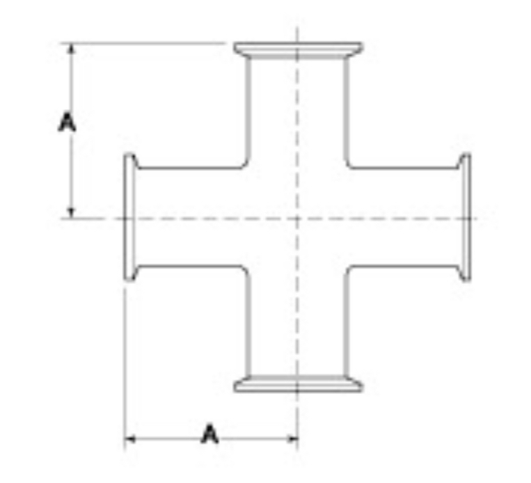 DT-4.1.2-4Hygienic clamp joint: straight tee and cross