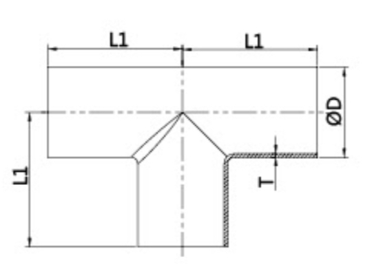 3A 7WWW Short Weld Tee