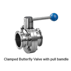 Clamp Butterfly Valve with pull handle