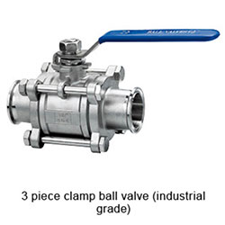 3 piece  clamp  ball valve(industrial grade)