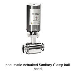 Pneumatic Actuated Sanitary Clamp ball valve
