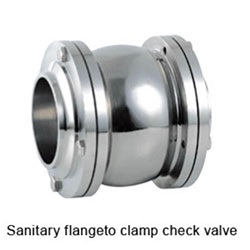 Sanitary Flange to Clamp Check Valve