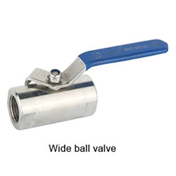 Wide ball valve