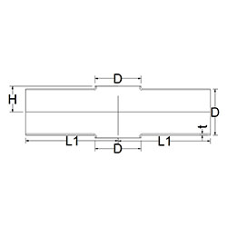 Short Outlet Weld Cross