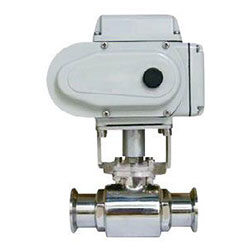 Electric actuated Sanitary Clamp pneumatic Ball valve